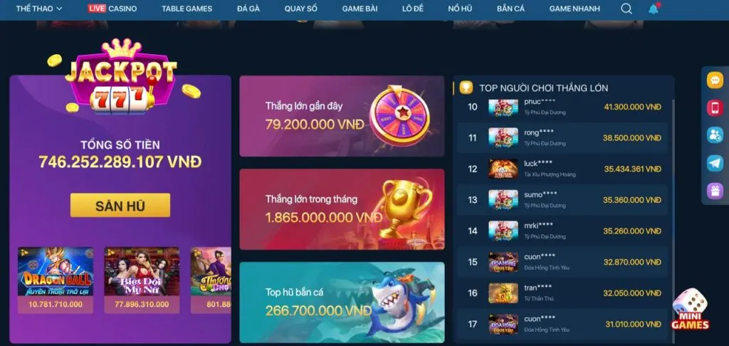 Cấp Độ VIP Đồng 7777vin
